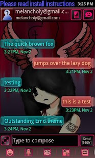 How to download Emo Angel Theme for GO SMS 1.0 mod apk for bluestacks