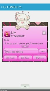 How to download ValentineBear/GO SMS THEME lastet apk for bluestacks
