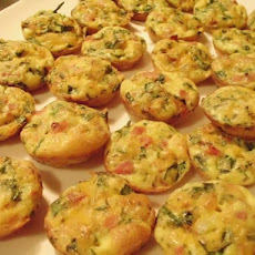 Mini Frittatas With Ham & Cheese