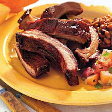 Sweet-and-Smoky Baby Back Ribs with Bourbon Barbecue Sauce