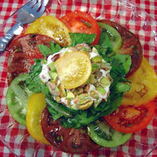 Heirloom Tomato Salad With Goat Cheese and Arugula