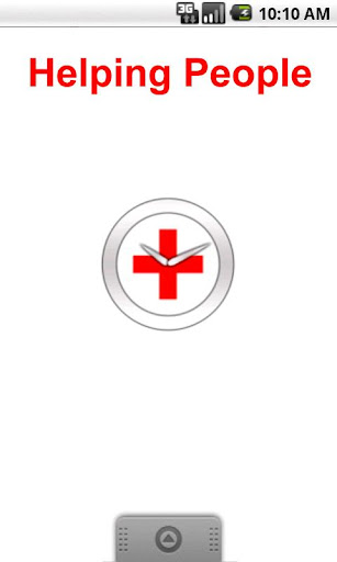 Red Cross Clock Widget