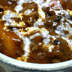 Horse Meat, Tripe and Spinach Stew from Kazakhstan