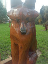 Wooden Fox Monument