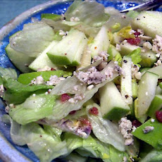 Mixed Apple Salad over Greens