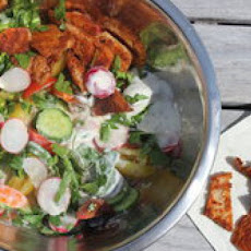 Make-Ahead Radish Fattoush Salad