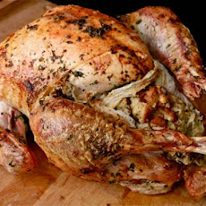 Easy Herb-Rubbed Roast Turkey With Stuffing and Giblet Gravy