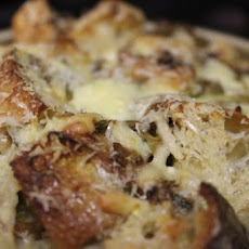 Mushroom & Leek Bread Pudding
