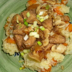 Delicious Chicken over Fried Polenta