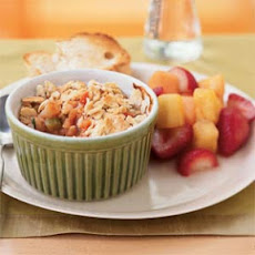 Shrimp Potpies with Oyster Cracker Topping