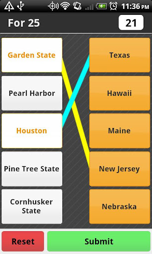 US States Trivia Match