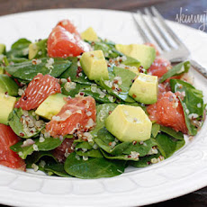 Spinach and Quinoa Salad with Grapefruit and Avocado