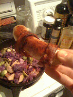 bacon wrapped sausage