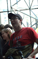 Cusack lookalike leads the concert tix line in Rick Astley's Never Gonna Give You Up Cusack lookalike leads the concert tix line in Rick Astley's Never Gonna Give You Up