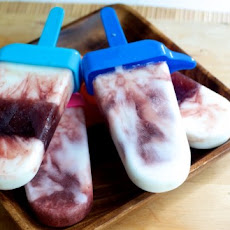 Cherry Yogurt Popsicles