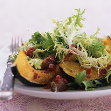 Roasted Squash, Chestnut, and Chicory Salad with Cranberry Vinaigrette