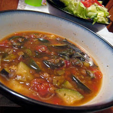 Lemony Lentil Chard Soup
