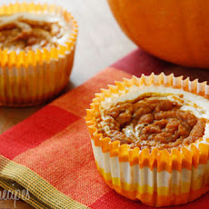 Pumpkin Swirl Cheesecake Yogurt Cupcakes