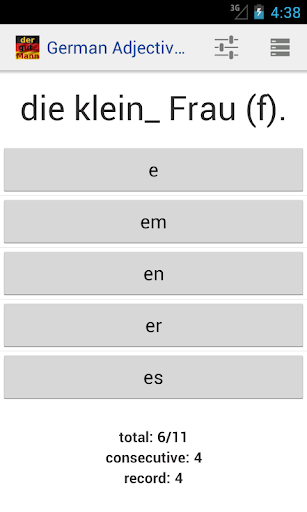 German Adjective Declension