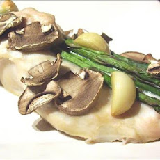 Garlic Chicken With Asparagus and Mushrooms
