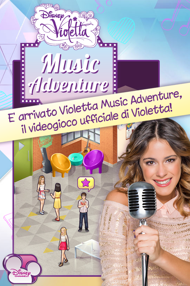 Android application Violetta Music Adventure screenshort