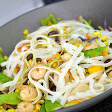 Black Bean Mango Stir Fry with Cilantro Lime Coconut Sauce