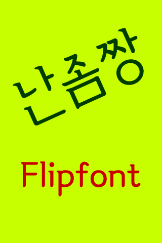 NeoNanjomjjang Korean FlipFont