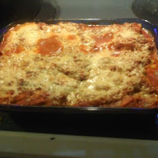 Chicken Baked Ricotta Manicotti