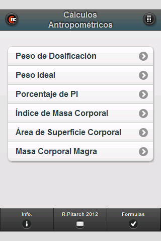 Peso dosificación Peso Ideal