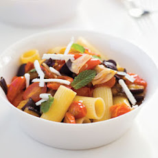 Rigatoni with Sautéed Eggplant and Tomatoes