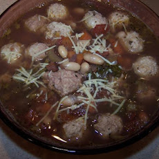 Minestrone With Chicken Meatballs