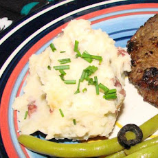Healthy Creamy Parmesan Mashed Potatoes