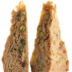 Pear, Pistachio, and Ginger Blondies