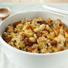 Cornbread Stuffing with Apples and Sausage