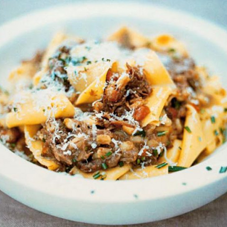 Jamie Oliver's Pappardelle with Amazing Slow-Cooked Meat Recipe