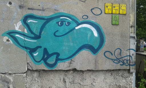 Mural - Niebieska Ryba