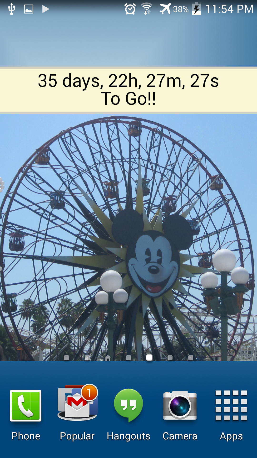 Android application Countdown for Disneyland Dlx screenshort