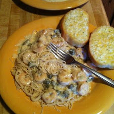 Angel Hair Pasta With Shrimp and Creamy Lemon Caper Sauce