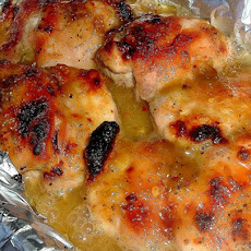 Rhubarb Ginger Chicken Thighs