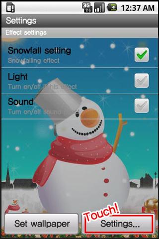 SnowMan LiveWallpaper