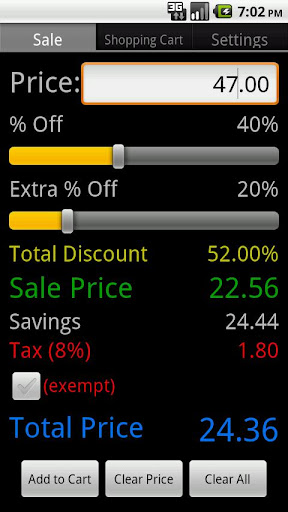 Sale Discount Calculator