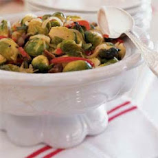 Roasted Brussels Sprouts with Chestnuts