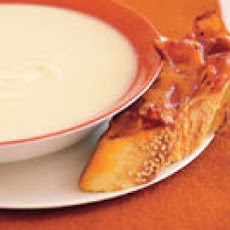 Cauliflower Soup with Bacon Toasts