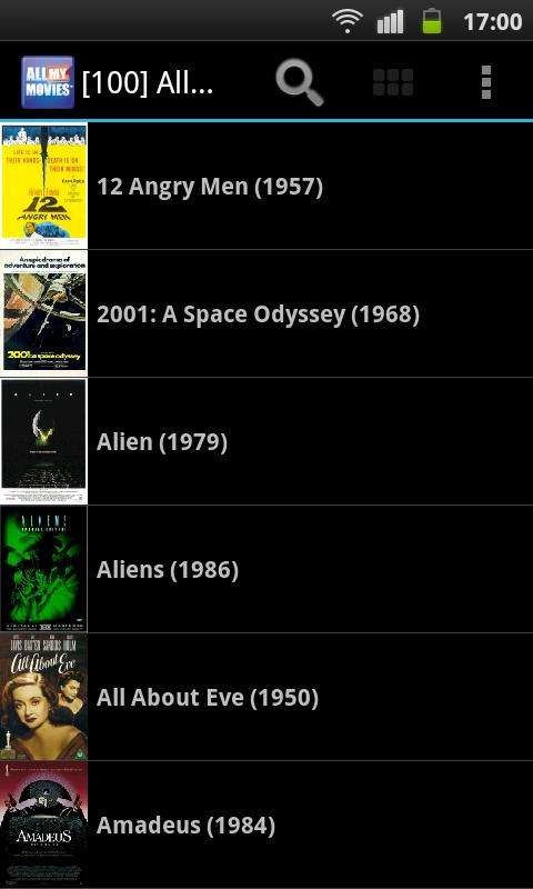 Android application All My Movies screenshort