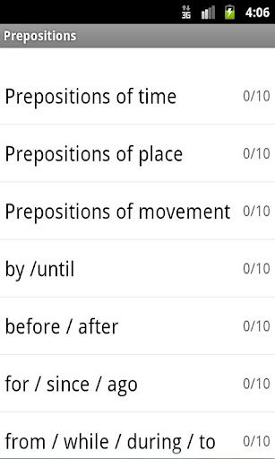 Prepositions Lite