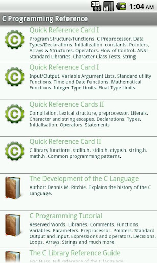 c-programming-reference-free for android screenshot