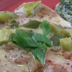 Low Carb Chops in Bourbon Mustard Sauce