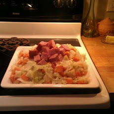 traditional Irish Ham and Cabbage Dinner
