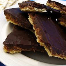 Chocolate Covered Toffee Matzo (Matzah)