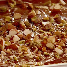 Chocolate Bark with Mixed Nuts and Dried Cherries